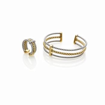 Chimento 18k Ring Stretch Multiple  in white and yellow gold with diamonds