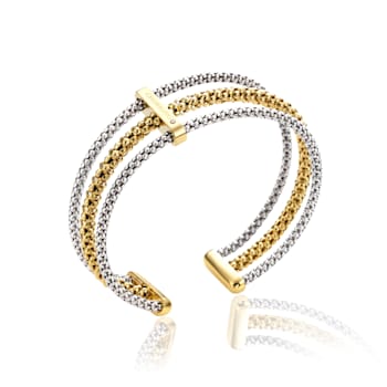 Chimento 18k Bracelet 3-row Stretch Multiple in white and yellow gold
with diamond accent