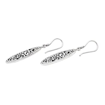 Artisan Balinese Sterling Silver Filigree Earrings