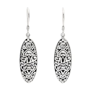 Artisan Balinese Sterling Silver Filigree Earrings