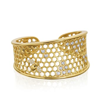 Gumuchian 18kt Gold and Diamond B Collection Cuff Bracelet