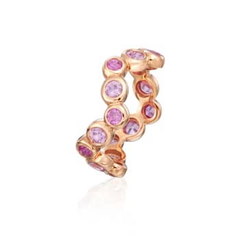 Gumuchian 18kt Pink Gold and Sapphire ZigZag Moonlight Ring