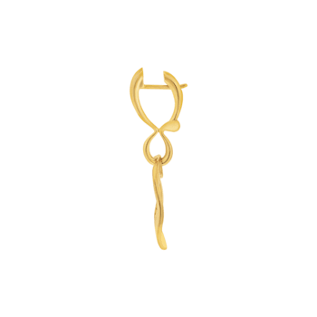 Anniversary100 small pendant earrings in yellow gold 18k
