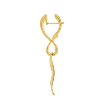 Anniversary100 medium pendant earrings in yellow gold, 18kt