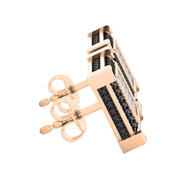 Dazzlingrock Collection 0.12ctw White Diamond Stud Earrings in 14K Rose
Gold in Push Back