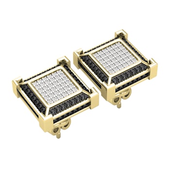 Dazzlingrock Collection 0.12ctw White Diamond Stud Earrings in 18K
Yellow Gold in Push Back