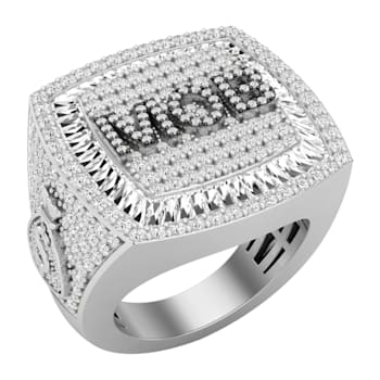 Dazzlingrock Collection Mixed Shapes White Diamond "MOB" Ring
4.40ctw 14K White Gold
