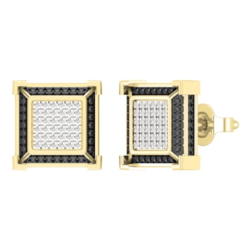 Dazzlingrock Collection 0.12ctw White Diamond Stud Earrings in 18K
Yellow Gold in Push Back