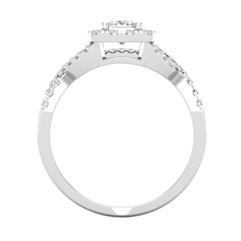 Dazzlingrock Collection Mixed Shape Diamond Halo Wedding Ring Set 1.0ctw
18K White Gold