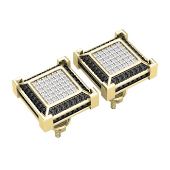 Dazzlingrock Collection 0.12ctw White Diamond Stud Earrings in 10K
Yellow Gold in Screw Back