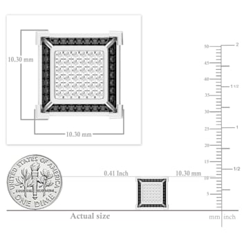Dazzlingrock Collection 0.12ctw White Diamond Stud Earrings in 925
Sterling Silver in Screw Back