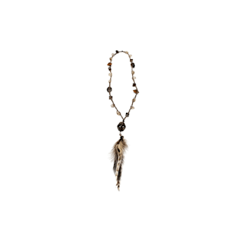 Soaring Plume Mixed Material Beaded Drop Necklace, Handmade by Amber
Planet Earth.
