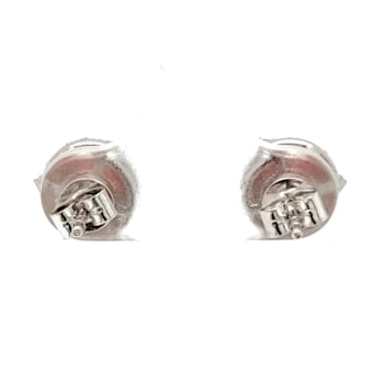 2.02 Ctw CVD Pink Diamond and 0.28 Ctw White Diamond Earrings in 14K WG