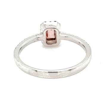 0.48 Ctw CVD Pink Diamond and 0.20 Ctw White Diamond Ring in 14K WG