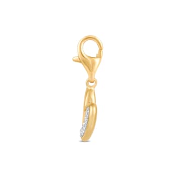 MFY x Anika 18K Yellow Gold Over Sterling Silver with 1/10 cttw
Lab-Grown Diamond Heart Charms