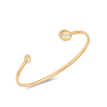 MFY x Anika Yellow Gold over Sterling Silver with 0.07 Cttw Lab-Grown
Diamond Bracelet