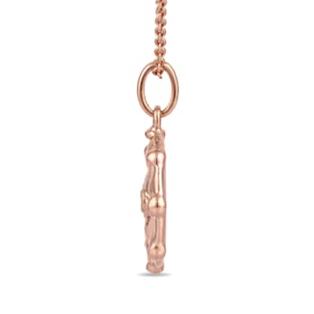 MFY x Anika Rose Gold over Sterling Silver with 0.03 Cttw Lab-Grown
Diamond Pendant