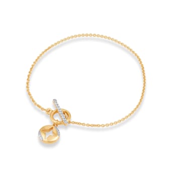 MFY x Anika Yellow Gold over Sterling Silver with 1/6 Cttw Lab-Grown
Diamond Bracelet