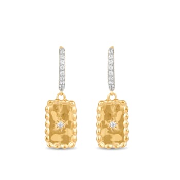 MFY x Anika Yellow Gold over Sterling Silver with 1/3 cttw Lab-Grown
Diamond Hoop Earrings