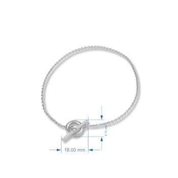 MFY x Anika Sterling Silver with 1/10 cttw Lab-Grown Diamond Bracelet