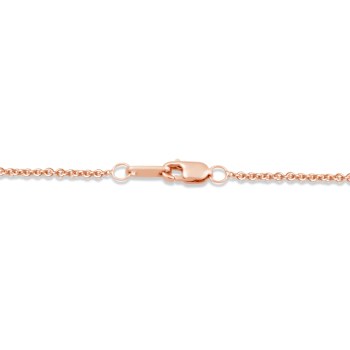 14K Rose Gold Over Sterling Silver Family Heart Pendant