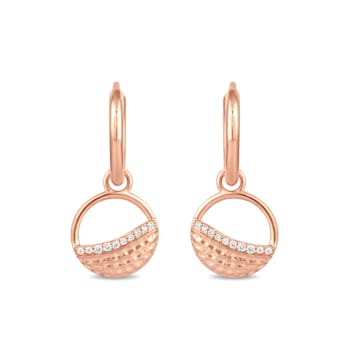 MFY x Anika Rose Gold over Sterling Silver with 1/20 ctw Lab-Grown
Diamond Earrings