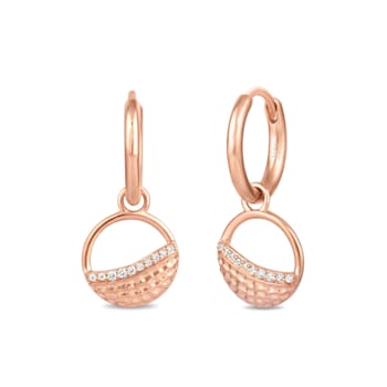 MFY x Anika Rose Gold over Sterling Silver with 1/20 ctw Lab-Grown
Diamond Earrings