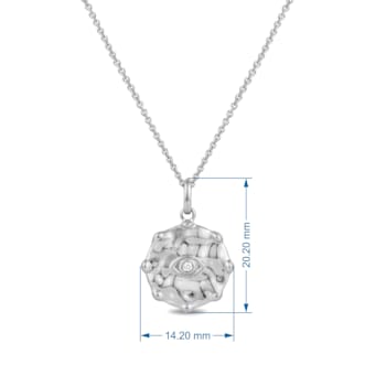MFY x Anika Sterling Silver with 0.03 Cttw Lab-Grown Diamond Pendant