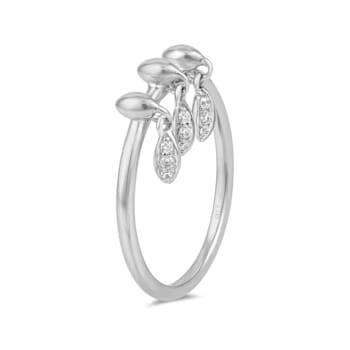 MFY x Anika Sterling Silver with 0.07 Cttw Lab-Grown Diamond Ring