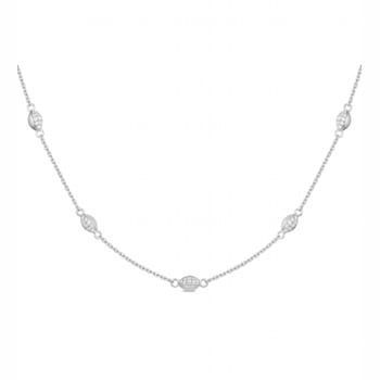 MFY x Anika Sterling Silver with 1/4 cttw Lab-Grown Diamond Necklace