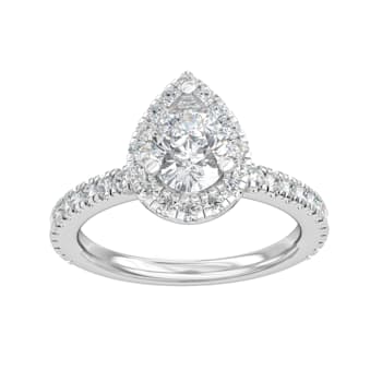 1 1/5 CTW ENGAGEMENT RING ONLY.