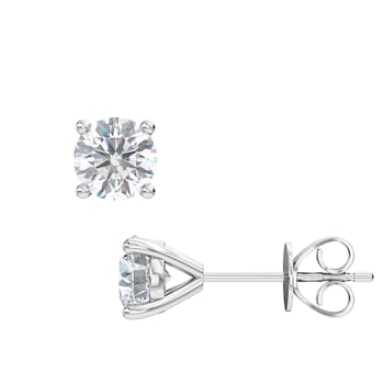 1 1/4 CTW SOLITAIRE EARRING
