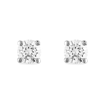 Diamond2Deal Lab Grown Diamond 14k White Gold Stud Earrings 3.0ctw