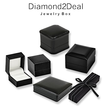 Diamond2Deal Lab Grown Diamond 14K White Gold Stud Earrings .50ctw