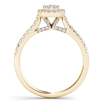 10K Yellow Gold .75ctw Round Diamond Engagement Wedding Ring (Color H-I,
Clarity I2)