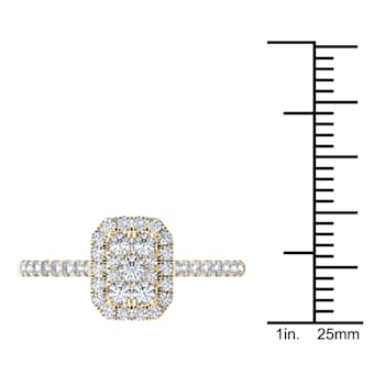 10K Yellow Gold .75ctw Round Diamond Engagement Wedding Ring (Color H-I,
Clarity I2)