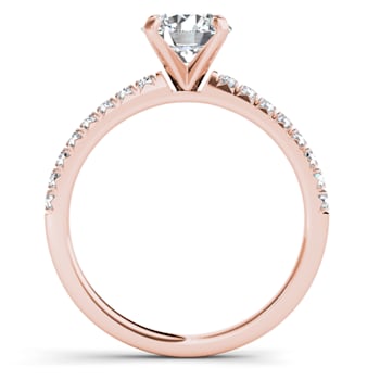 14K Rose Gold .75ctw Round Diamond Solitaire Engagement Ring (Color H-I,
Clarity I2)
