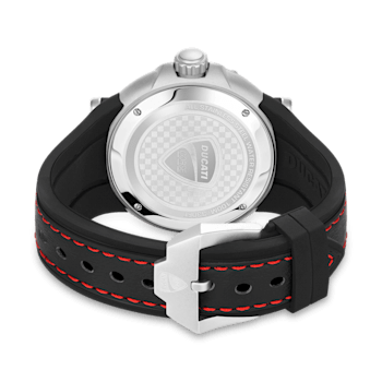 Fashion watch with Black silicone strap
