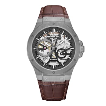 Kenneth Cole New York Men's Brown Leather strap watch