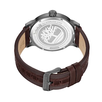 Timberland Westerly Three Hand Watch with Brown Leather Strap