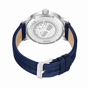 Timberland Westerly Three Hand Watch with Navy Leather Strap