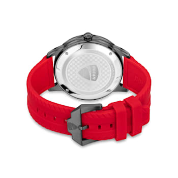 Fashion watch with silicone strap