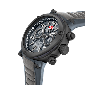 Fashion watch with Black silicone strap