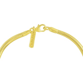 Z Snake Chain Bracelet (Gold Vermeil)