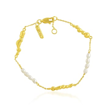 Baroque Pearl Pellet Bracelet (Gold Vermeil)
