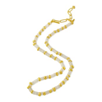 Rainbow Tire Beaded Necklace ( Water Resistance Plating )