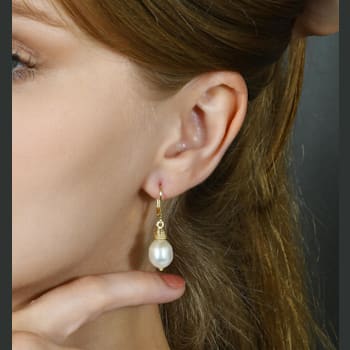 Pearl Drop Earring (Gold Vermeil)