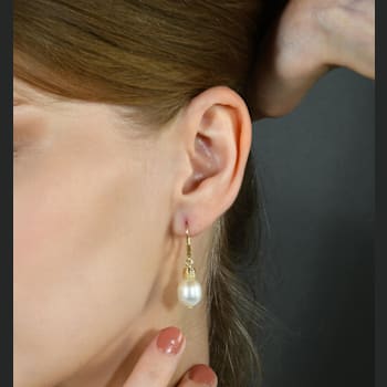 Pearl Drop Earring (Gold Vermeil)