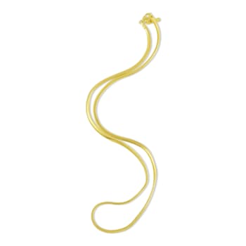 Seamed Snake Chain Necklace (Gold Vermeil)