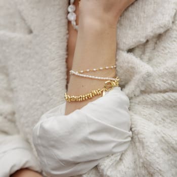 Pellet Bracelet (Gold Vermeil)